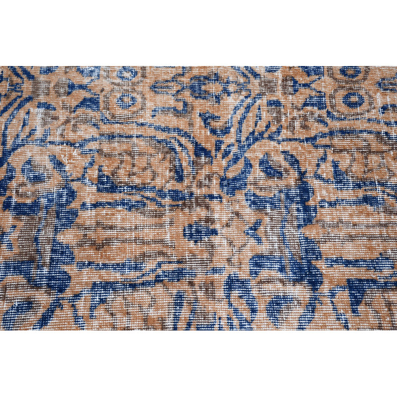 Tapis de couloir vintage turc Oushak orange vif idéal pour rehausser l'élégance organique des couloirs et des couloirs de style bohémien