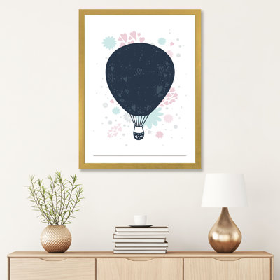 Montgolfière - impression d'art graphique