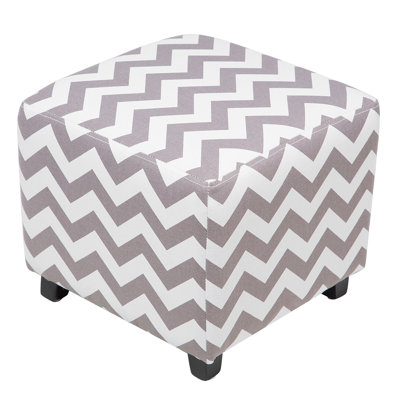 Stringer 37cm Wide Square Chevron Standard Ottoman