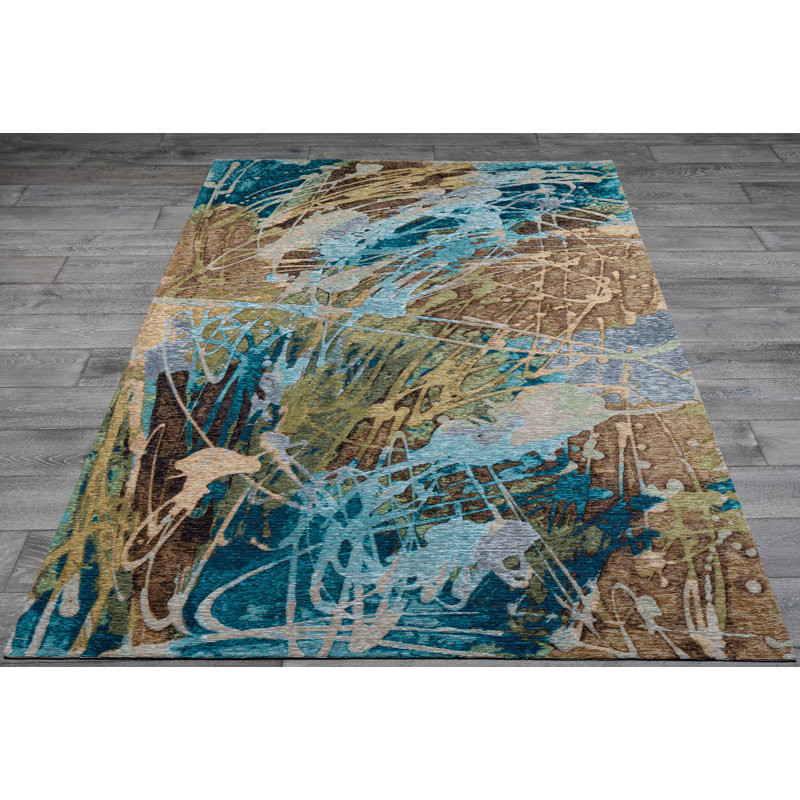 Paquette Abstract Indoor Rug, Rectangle 5'2" x 7'8"