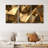 Luxury Abstract Polygonal Background 3D Effect Rendering Canvas 3 Pieces Print-56497835