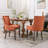 Bronze Nail Head Upholstered Side Dining Chair-1216591996