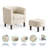 Torrence 31.7'' Upholstered Barrel Chair with Ottoman-921260269-921260271