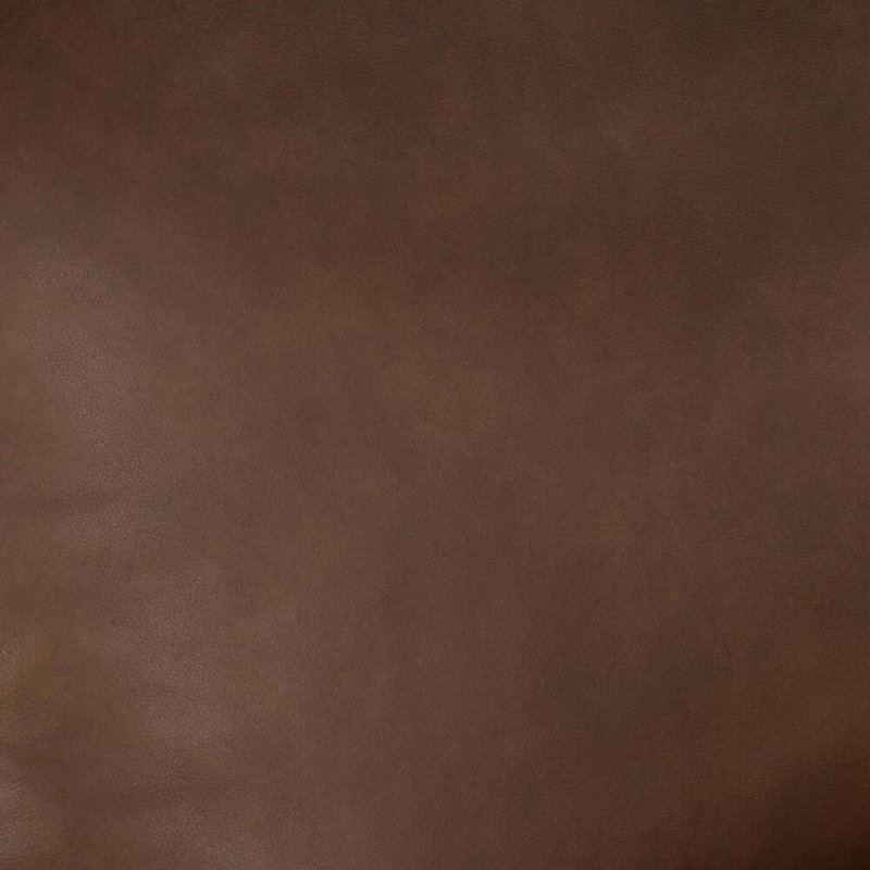 Fauteuil d'appoint en cuir véritable Carmelo, Cuir véritable brun foncé