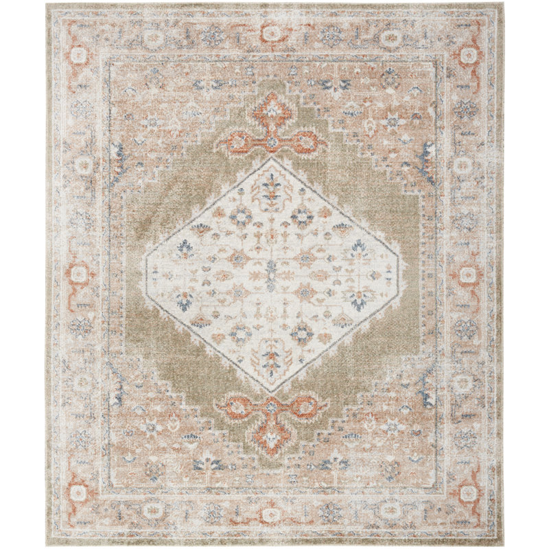 Millyr Washable Oriental Rug, Rectangle 9' x 12"