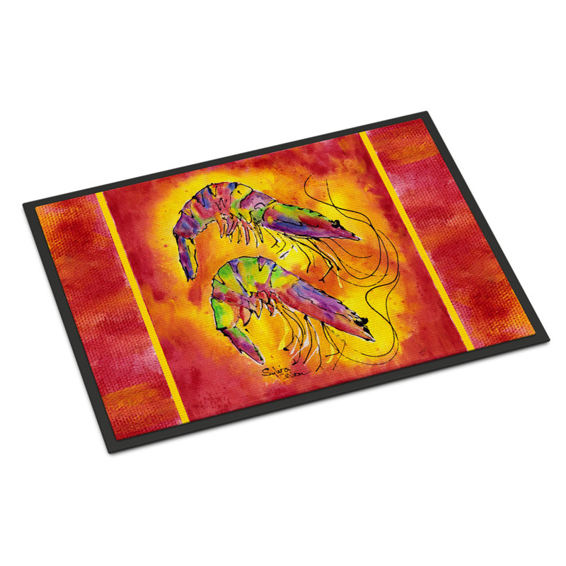 Tapis de porte d’intérieur anti-dérapant brillant, Rectangle 1 pi 6 po x 2 pi 3 po