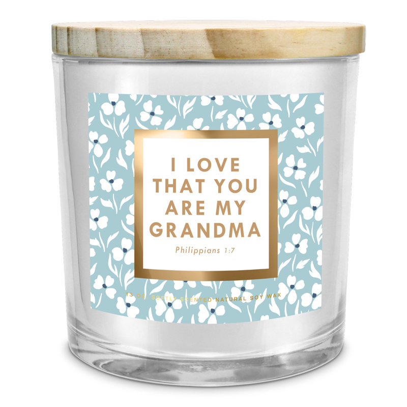 Fresh Scented Jar Candle with Glass Holder