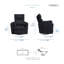 Fauteuil inclinable et pivotant moderne en velours côtelé 34 po Brinsley-1879936040