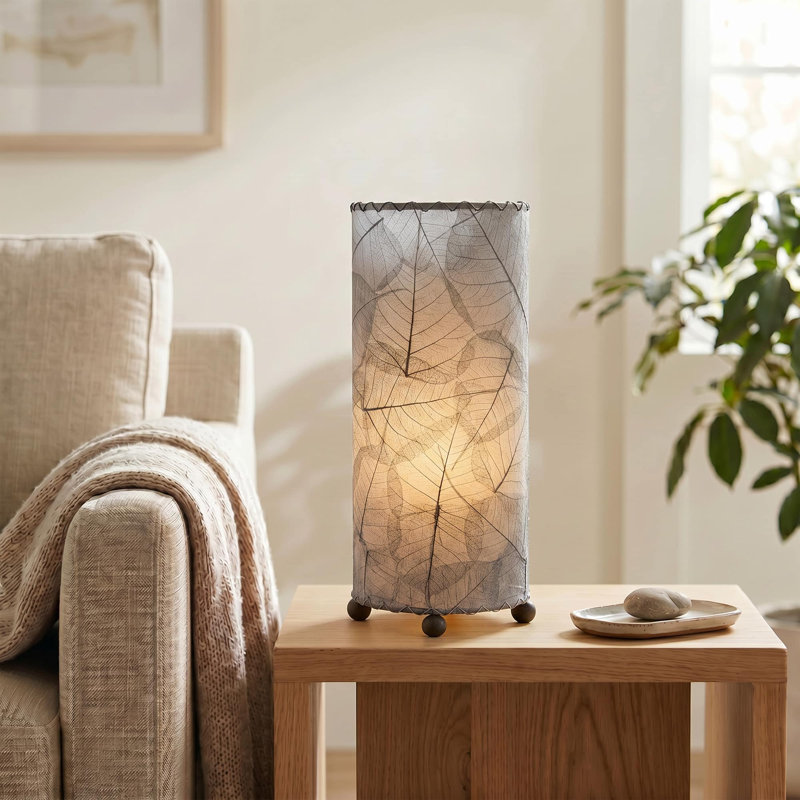 Lampe de table noire 16,5 po Quintan, Grey
