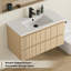 Ensemble de meuble-lavabo mural 36 po avec comptoir, robinet et bonde 36 po-25714901