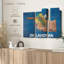 Carte "State Map Over Oklahoma Flag Canvas Print" sur-1540297629