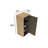Natural Oak Bathroom Cabinet - Small Space Storage Solution Pre-Assembled Water 2 Adjustable Interior Shelves Safe Curvy Edges Modern Design For Spaces & Plywood Construction And Stylish Chic Striped-2025421374