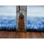 Tapis en denim bleu en laine noué à la main 5 pi 10 po x 8 pi 9 po avec motif berbère d'influence berbère 1899A5CD691B47C9B02254C1E076D58B