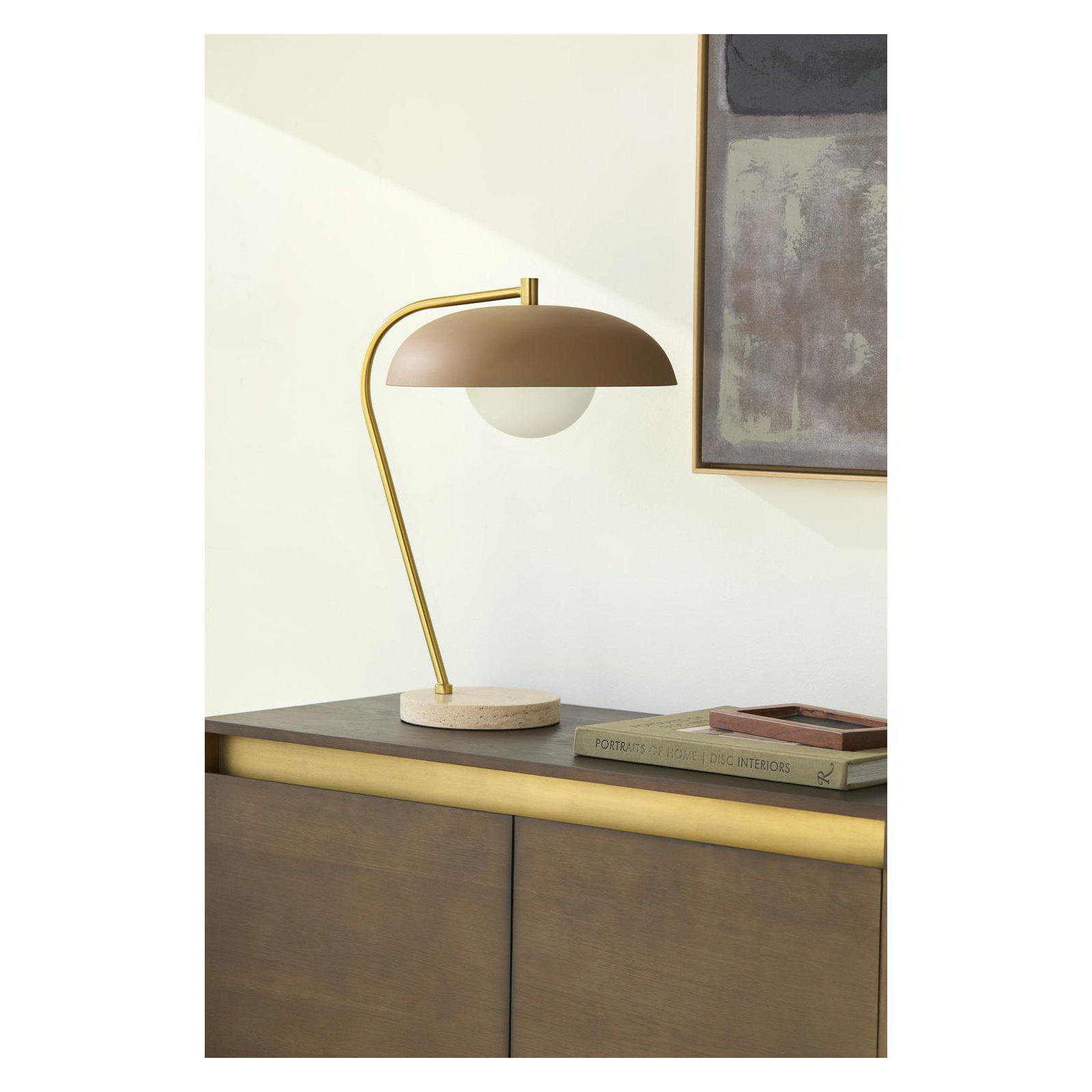 Farmington Table Lamp, Brown, Beige