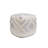 Grandcanyon Cotton Shaggy Pouf, Ivory/Silver-36209227