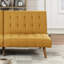 Canapé-lit capitonné en polyfibre 1 pièce-1347356862