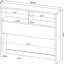 Mango 3 chambres, lit double, tête de lit avec bibliothèque et tables de chevet, rangement ouvert, stratifié Scratch, tiroirs verrouillables, charge en C, design contemporain avec tête de lit, tables de chevet, finition,