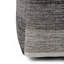 Pouf cubique en coton tissé à la main gris à motif de mélange de 16 pouces Naya