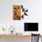 Elegant Decorative Wooden Wall Accessory, Black, 22.8 x 22.8 inches | 100% Solid Wood (Thickness: 1.2 inches) & Durable Metal (Thickness: 0.06 inches) | Easy Wall-Mount Design, Perfect for Modern Home Decor-288316668