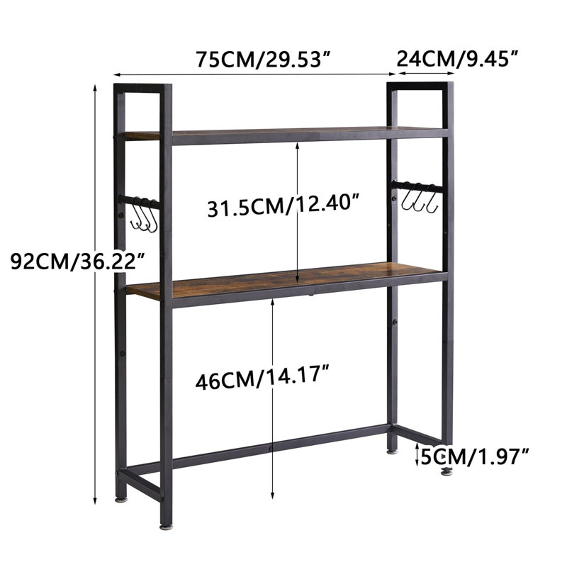 Office Desktop Rack Storage Rack Computer Storage Rack Adjustable Desk Bookshelf Display Rack