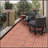 Sustainable Deck Tiles Set for Various Outdoor Spaces, Rust and Weather Resistant-111837112