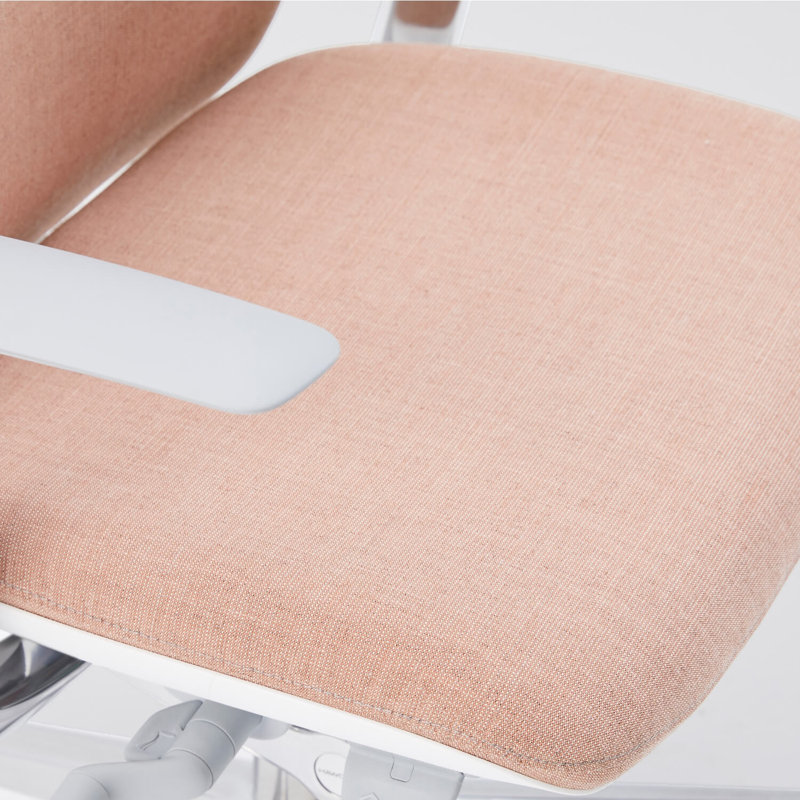 Haworth Zody Upholstered Office Chair - Dual Posture with Lumbar Support, Blush