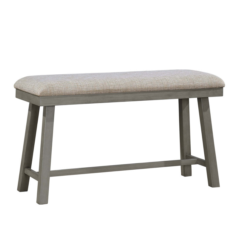 Banc à hauteur de comptoir de conception industrielle avec siège rembourré pour un repas élégant
