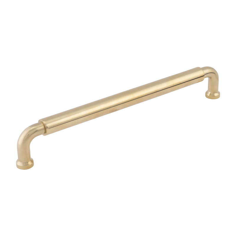 Edgewood Collection Pull Solid Brass, Unlacquered Polished Brass, 12"