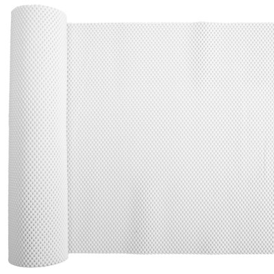 Shelf Liner, Non-Adhesive Non-Slip Cabinet Liners, Drawers Liners,White 180"L x 12"W