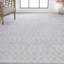 Tapis gris à motif géométrique Backlund-190801921