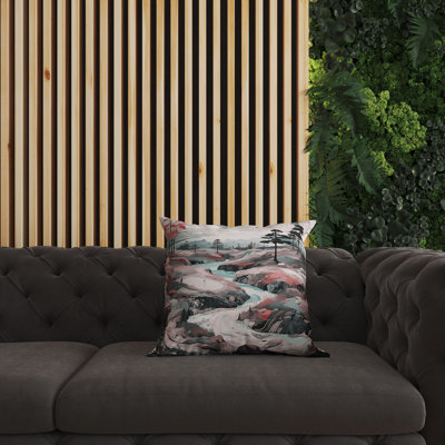 Coussin en suède avec housse amovible Mountain Vista