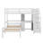 A Loft Bed Of Twin Size, Accompanied By A Separate Standalone Bed, Boasts A Storage Staircase, A Desk, Shelves, As Well As Drawers-207569233