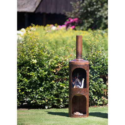 RedFire Fireplace "Odin mini" 120 cm Rust