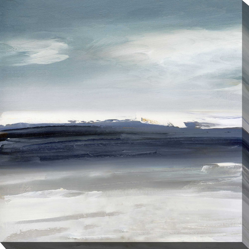 Sandpiper Bay par Sally Swatland - Peinture, L 18 po x H 18 po, Toile tendue