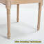 Ensemble de chaises de style champêtre français (2 chaises) avec dossier carré en rotin naturel
