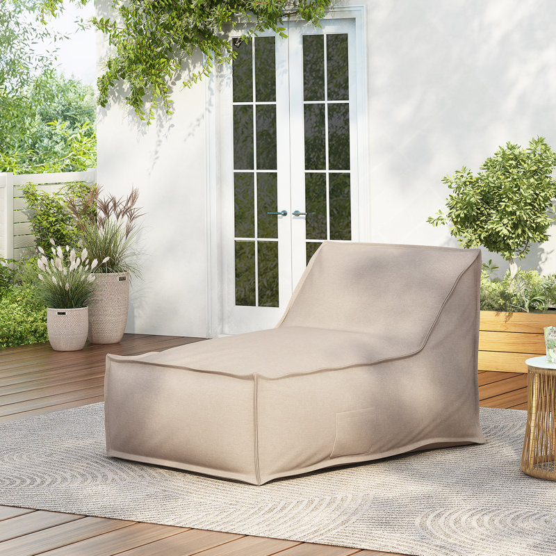 Fauteuil à billes polyvalent pour l'extérieur et l'intérieur, idéal pour diverses occasions de détente et de confort, Beige