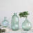 Embossed Reclaimed Glass Olive Oil Bottle, Clear