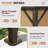 20 Ft. W X 12 Ft. D Metal Patio Gazebo