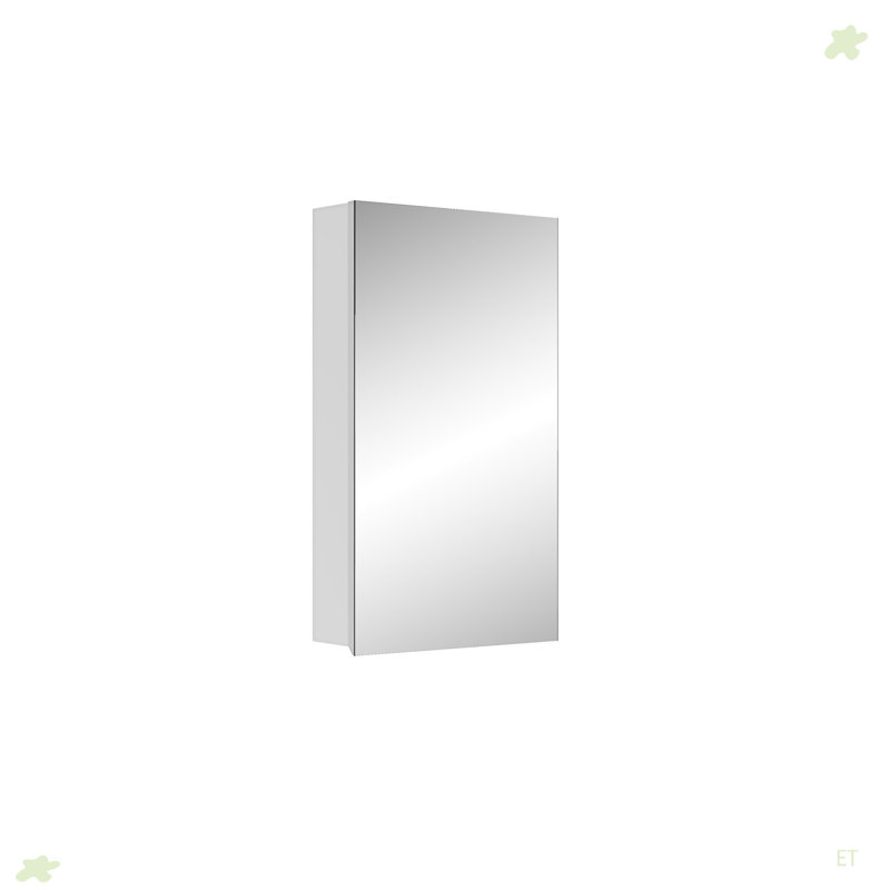 Pharmacie pour salle de bain à porte simple 15 "avec miroir