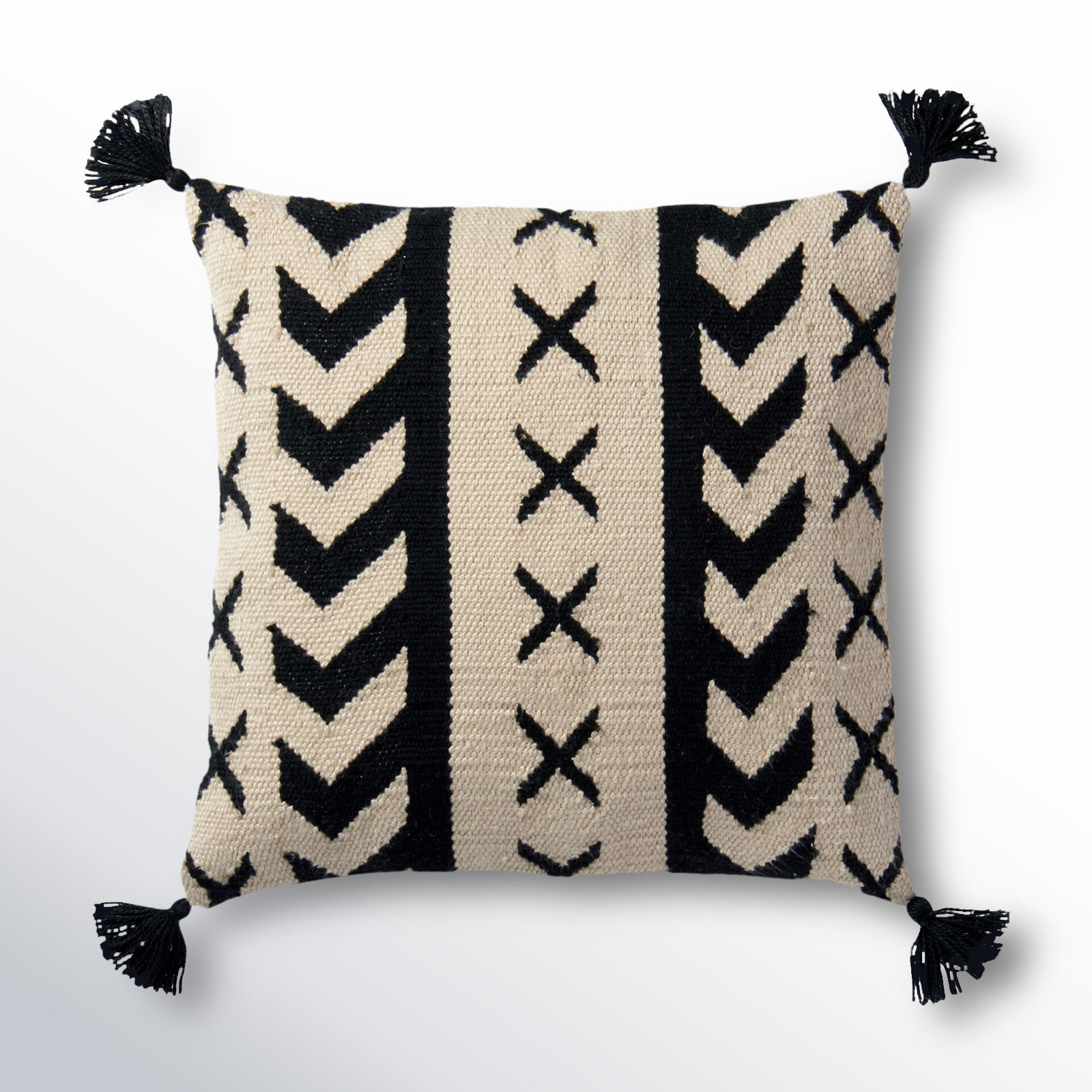 Kalindi Tassels Indoor/Outdoor Pillow Cover