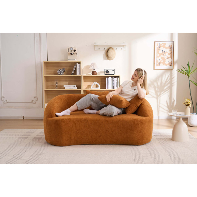 Causeuse Curved, Orange
