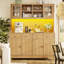 180 cm H Glass Standard Pantry / Tall Cabinet