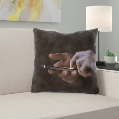 Cell Phone Throw Pillow