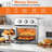Family Size Air Fryer Toaster Oven Combo,13QT,360° Hot Air Circulation For Healthy Oil-Free Cooking, Multifunctional Convection Contertop Oven, Adjustable Time & Temp Control-121407887