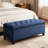 Hannjo Upholstered Storage Bench Accent Bench with Button Tufted Top Entryway Bench Bedroom Bench-1207293816