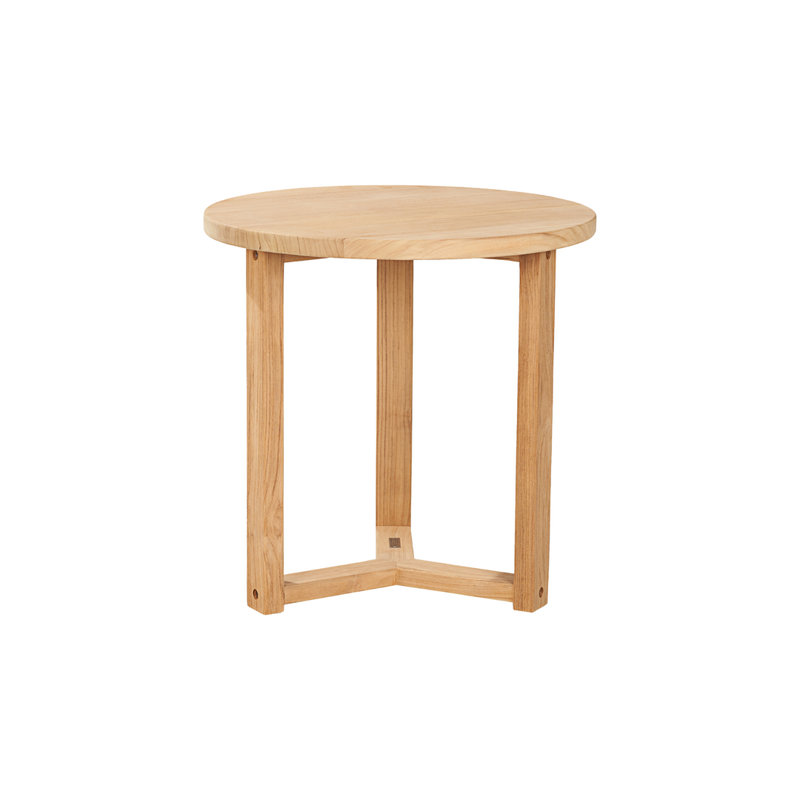 Grande table d'appoint gigogne en teck Estalee, H 19,75 po x P 19,75 po x l 19,75 po
