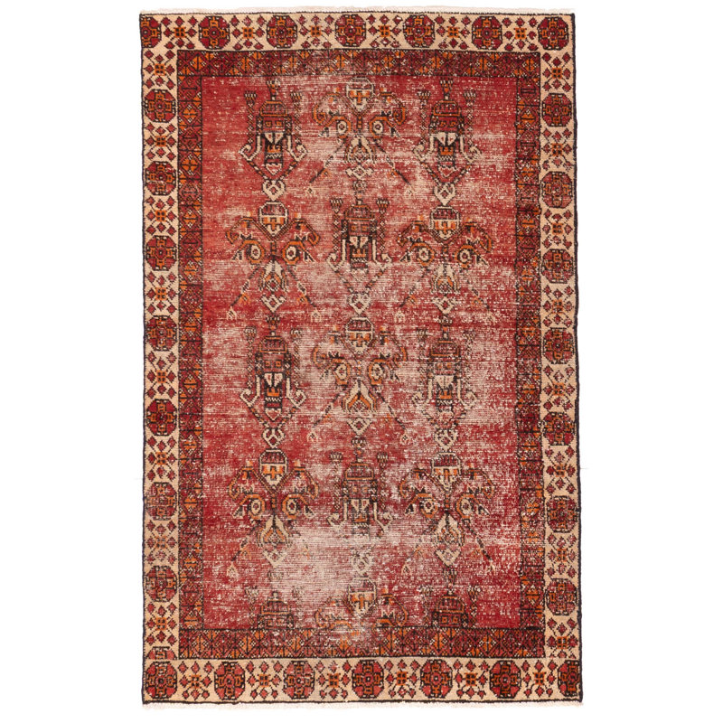Tapis rouge Antalya Vintage 3 pi 8 po x 5 pi 11 po