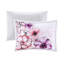 Édredon double / grand à motif floral rose avec 2 taies décoratives et lit