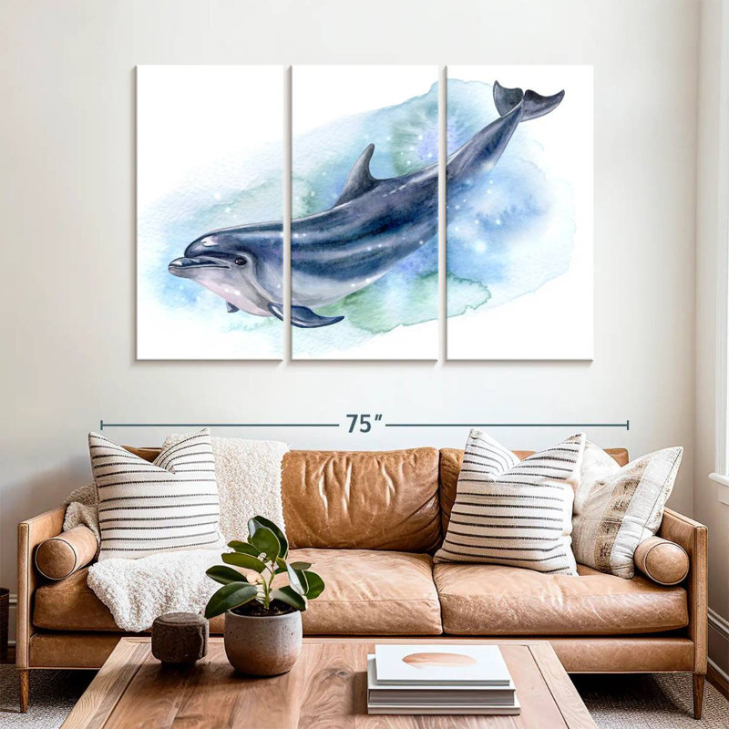 Brampt Aquatic Dolphin, 32" H x 50" W