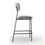 Fifties Upholstered Stool with Metal Frame-46242966